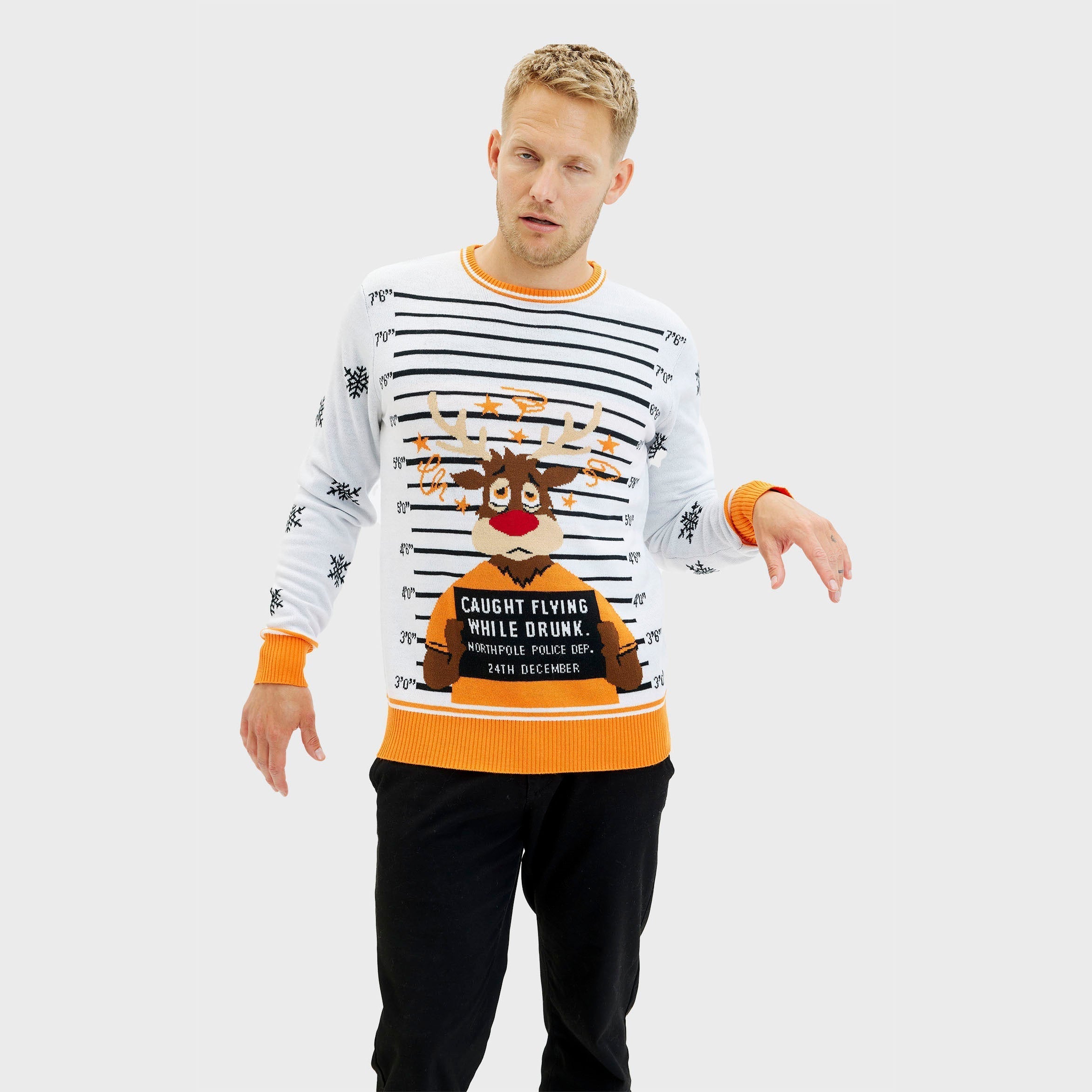 Criminal Rudolph Christmas Sweater β Men
